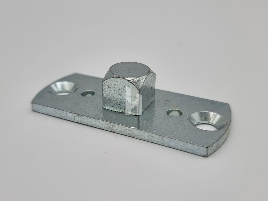 Umrüstlager / Adapterplatte mit 12mm 4-Kant Zapfen